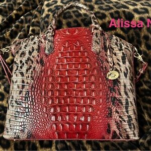 Brahmin Ruby Prowl Ombre Large Duxbury Satchel Melbourne and Adelle Melbourne